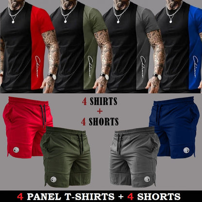 (4 Men T-Shirts + 4 Shorts)