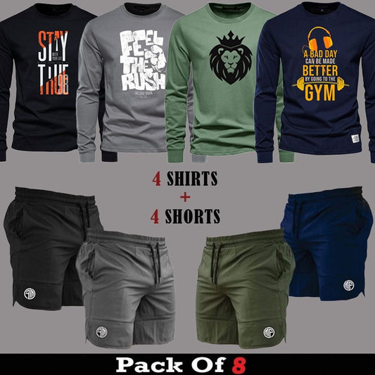 (4 Long Sleeves + 4 Shorts)