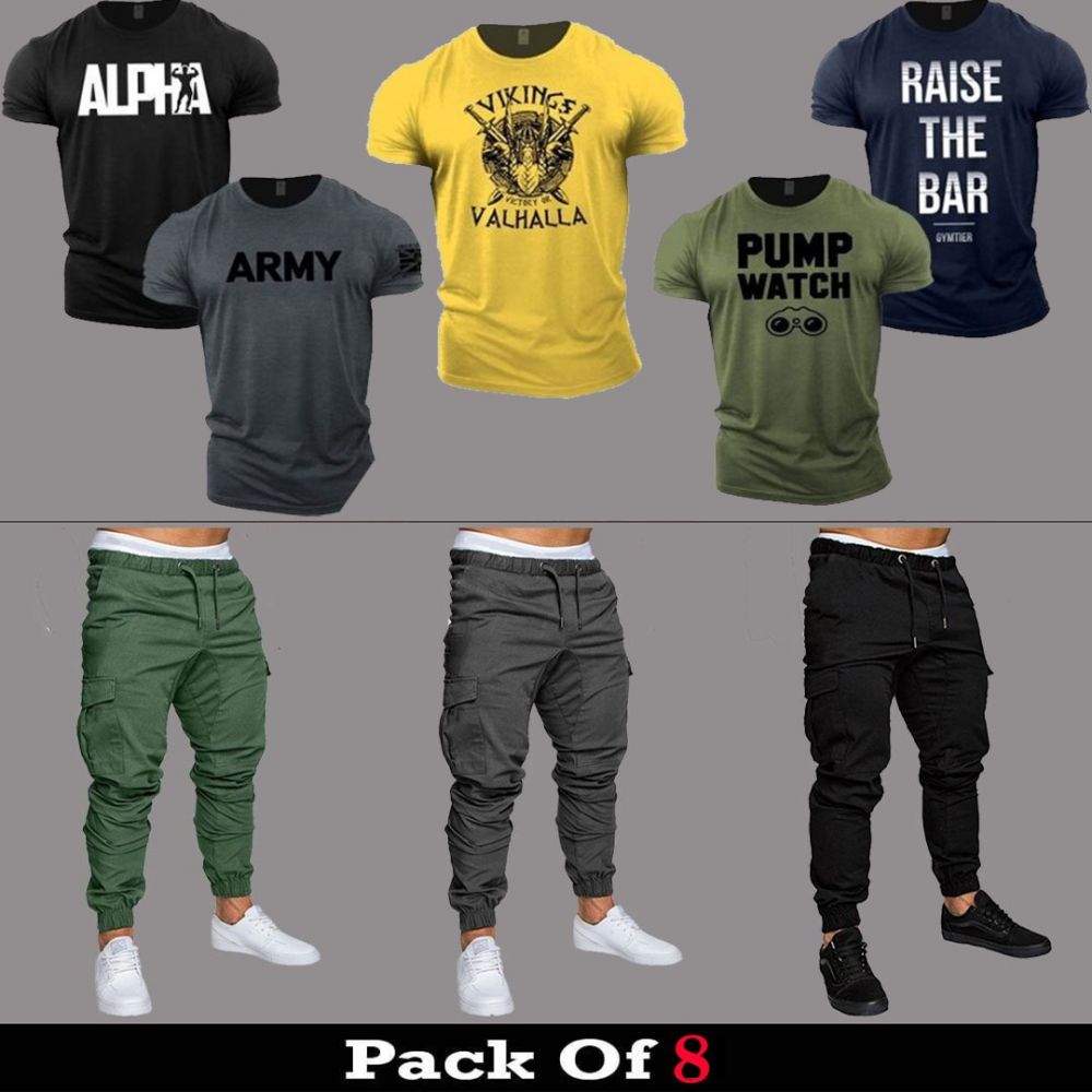 (5 T-Shirts + 3 Cargo Pants)
